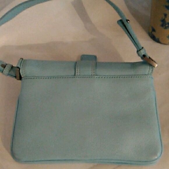 Talbots Leather  Turquoise Mini Bag - Picture 7 of 9
